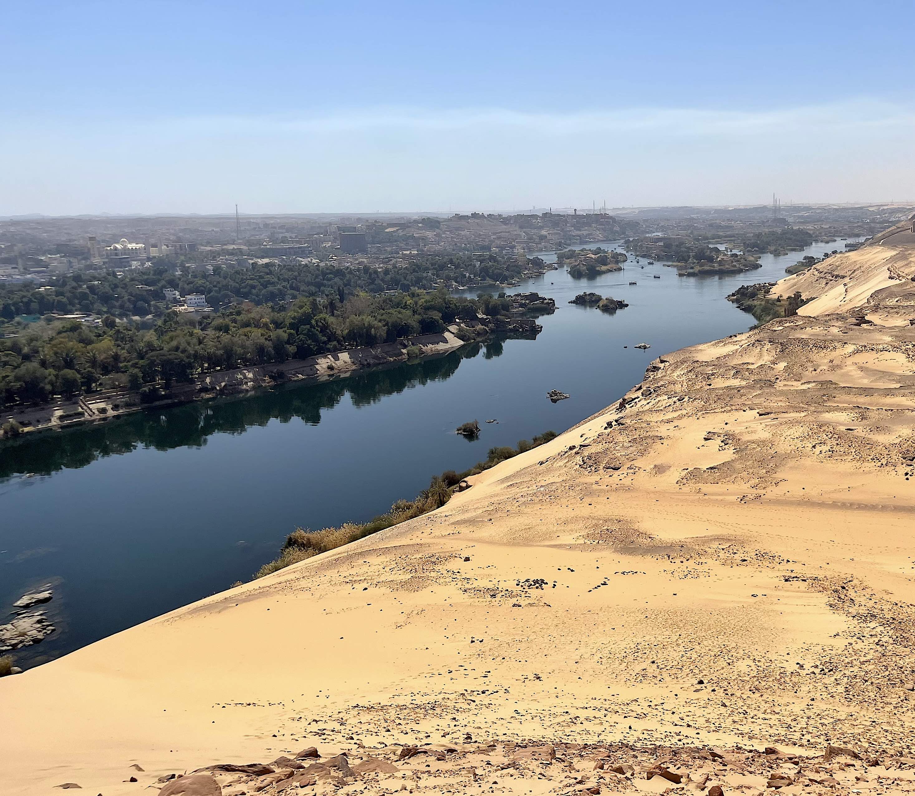 Panoramic view of Aswan